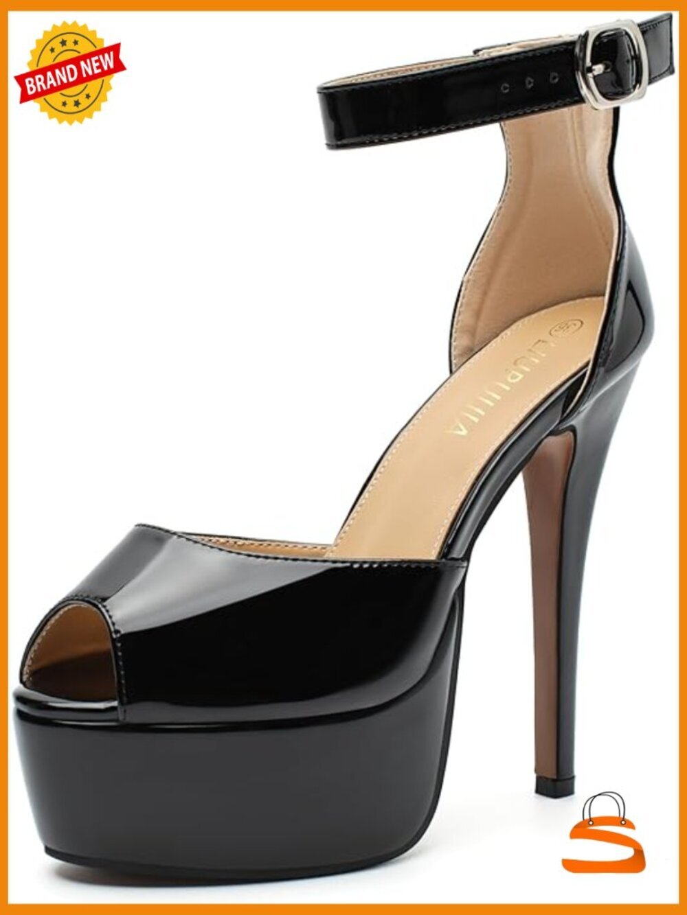 5.5" Platform Stiletto Heeled Sandals Peep Toe Ankle Strap Party Pumps